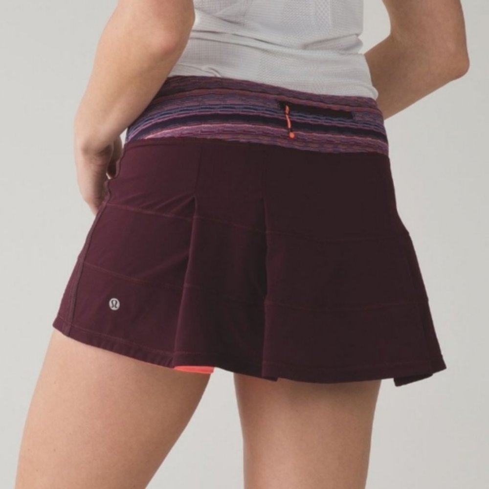 Lululemon Pace Rival Skirt Skort Size 4 Tall